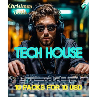 10 Tech House Packs for 10 USD [Christmas Deal]